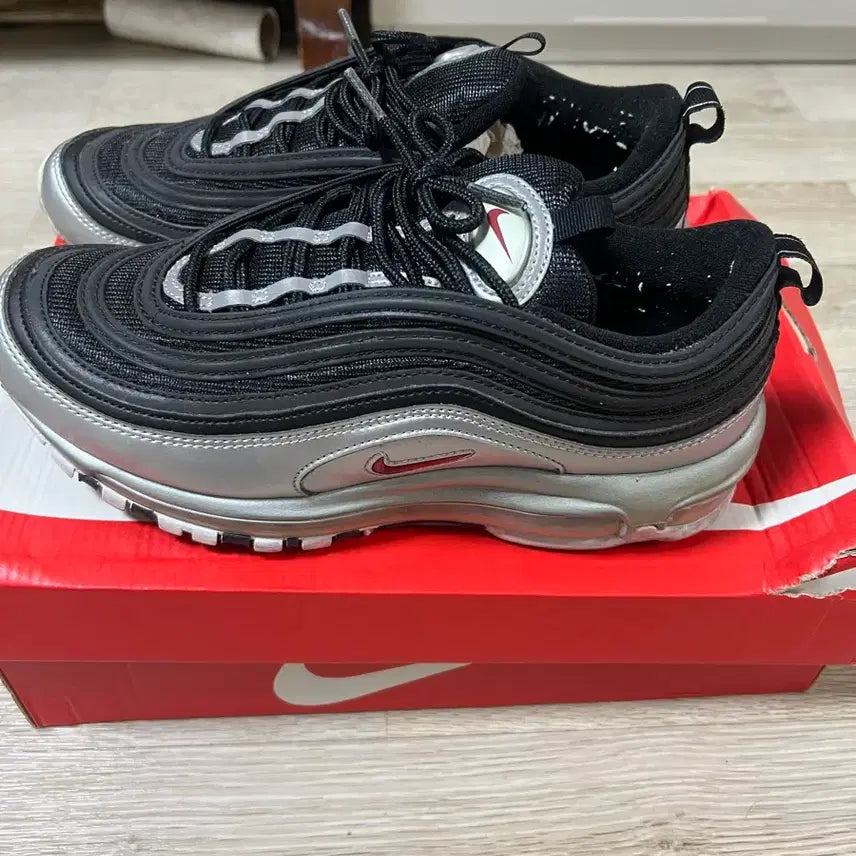 [BUNJANG] Nike Air Max 97 Black/Silver Sneakers / 나이키 에어맥스 97 블랙/실버