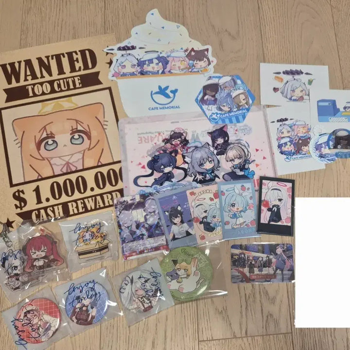[BUNJANG] Blue Archive Bundle Set of Badges and Corot / 블루아카이브 굿즈 뱃지 코롯토 등 일괄 판매