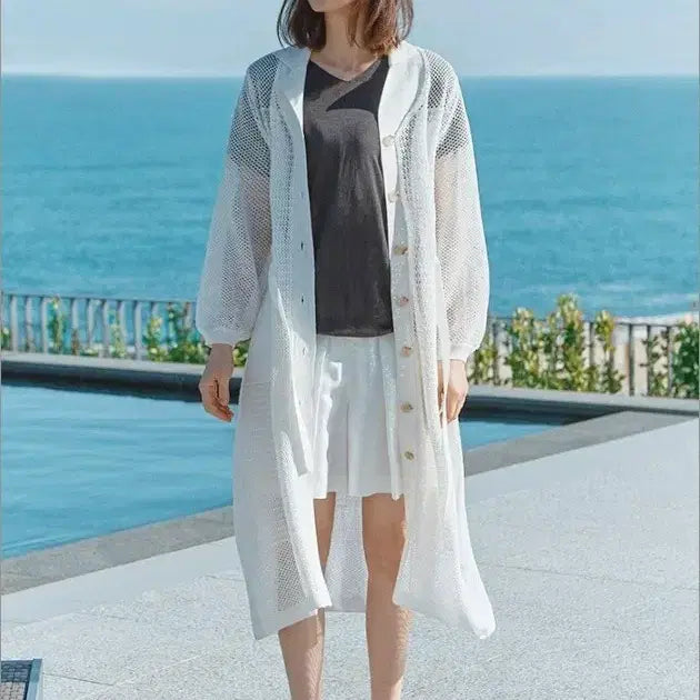 [BUNJANG] Z. Studio Linen Blend Cardigan Dress / (66)여성 지튜디오 린넨 혼방 가디건 드레스 원피스