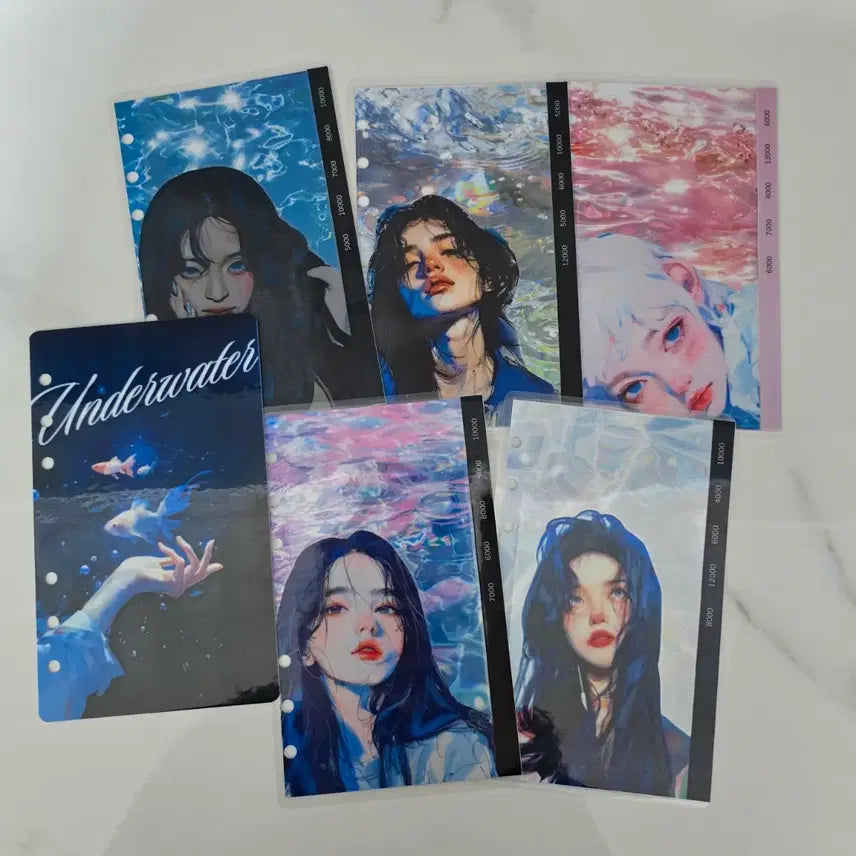 [BUNJANG] Diarium 6-Ring Binder and Cash Life Planner Bundle / 디아리움6공 바인더 + 현금생활 현생속지 6종 일괄판매