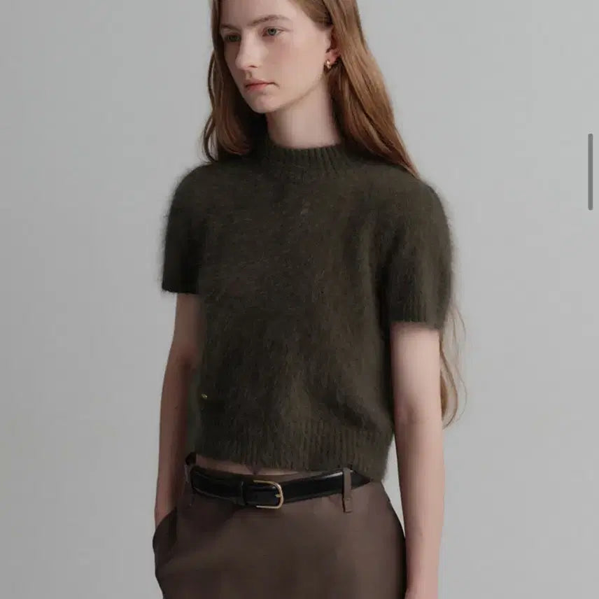 [BUNJANG] Lookast Olivia Angora Half Sleeve Knit / 룩캐스트 올리비아 앙고라 하프 슬리브니트