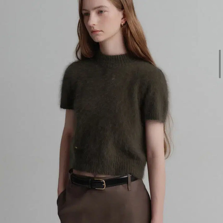 [BUNJANG] Lookast Olivia Angora Half Sleeve Knit / 룩캐스트 올리비아 앙고라 하프 슬리브니트