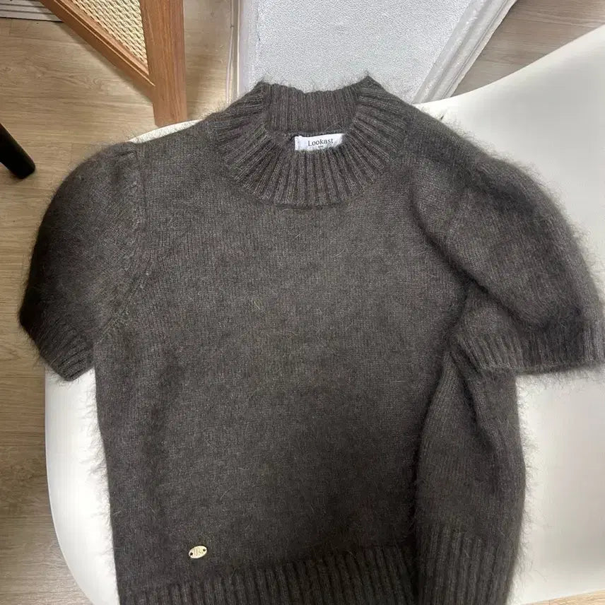 [BUNJANG] Lookast Olivia Angora Half Sleeve Knit / 룩캐스트 올리비아 앙고라 하프 슬리브니트