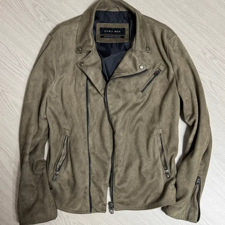 [BUNJANG] ZARA Suede Rider Jacket / 자라 스웨이드 라이더 자켓 100
