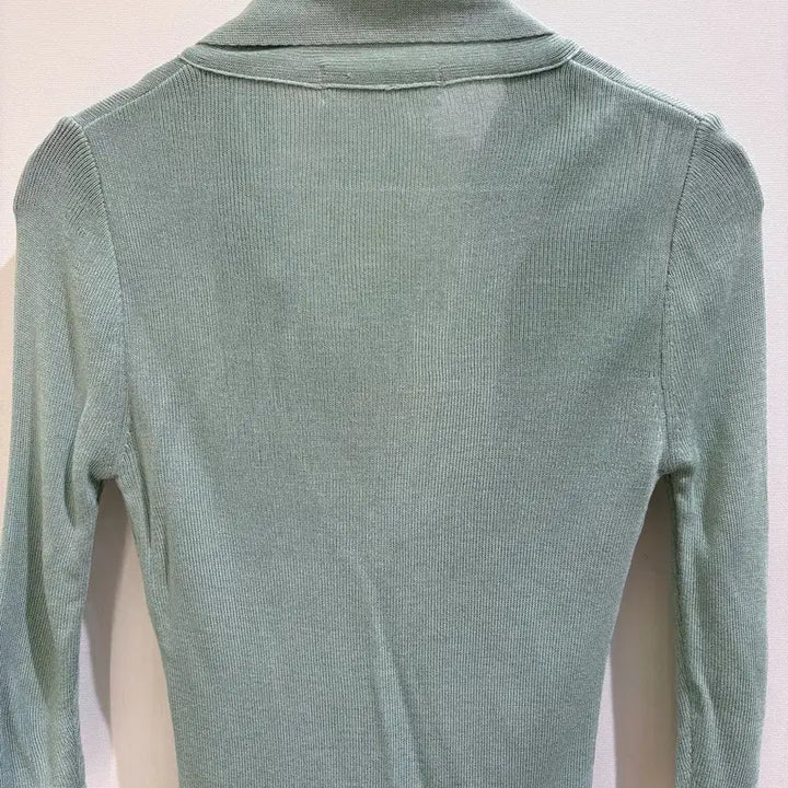 [BUNJANG] V-Neck Tie Knit Top / 민트 브이넥 타이 니트 여리핏 / 새상품 국내제작