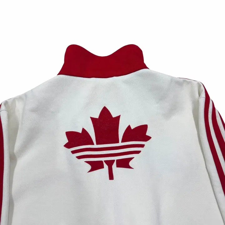 [BUNJANG] Adidas Canada Track Top Jacket / 아디다스 빈티지 캐나다 화이트 레드 흰빨 트랙탑 져지 자켓 L 100