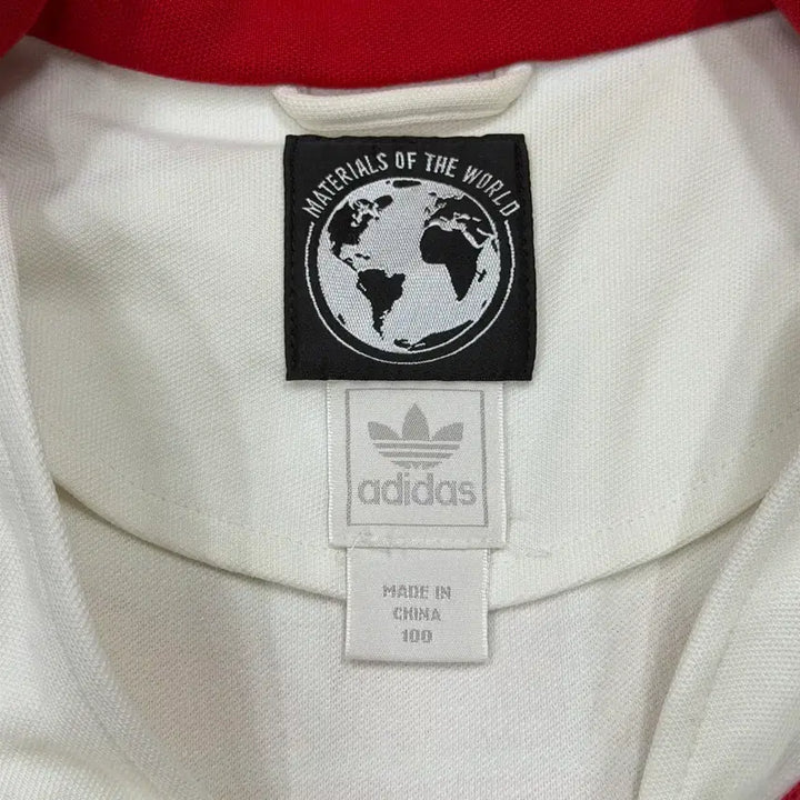 [BUNJANG] Adidas Canada Track Top Jacket / 아디다스 빈티지 캐나다 화이트 레드 흰빨 트랙탑 져지 자켓 L 100