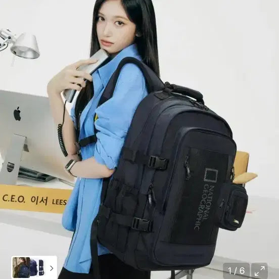 [BUNJANG] National Geographic Lee Seo Backpack / 아이브 이서가 착용한 네셔널지오그래픽 백팩