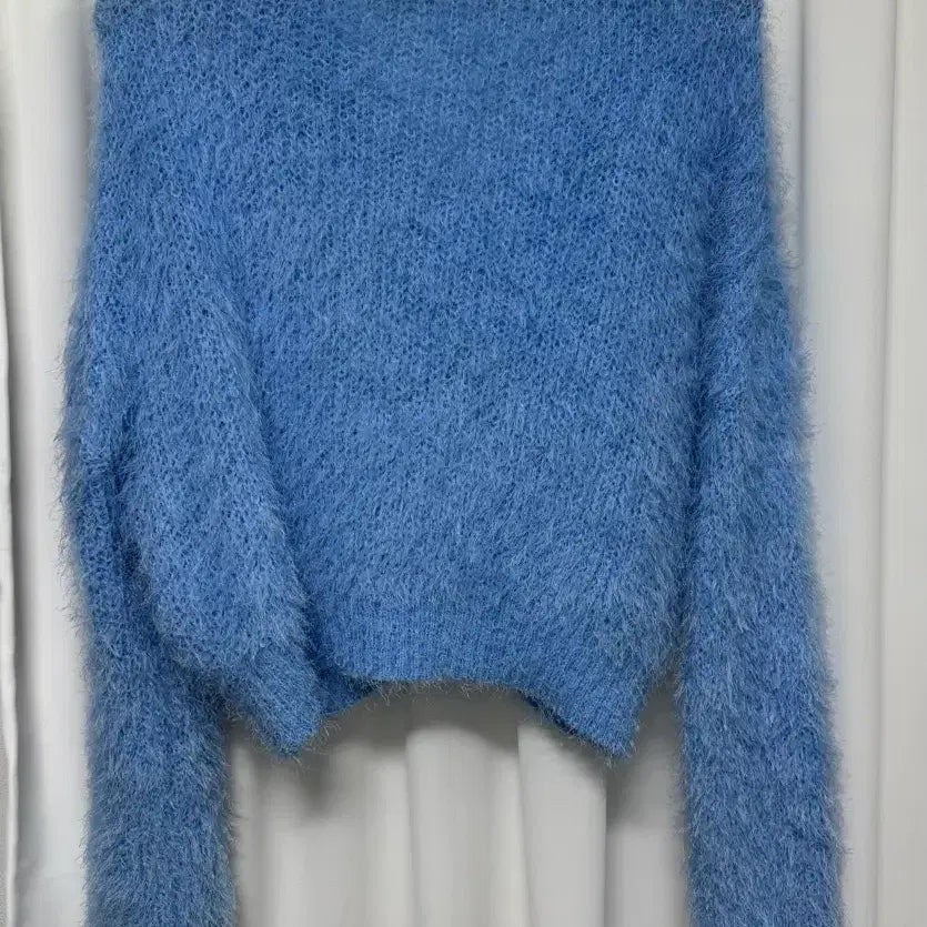 [BUNJANG] Emma Boucle Blue Cardigan / 엠마 부클 블루 가디건
