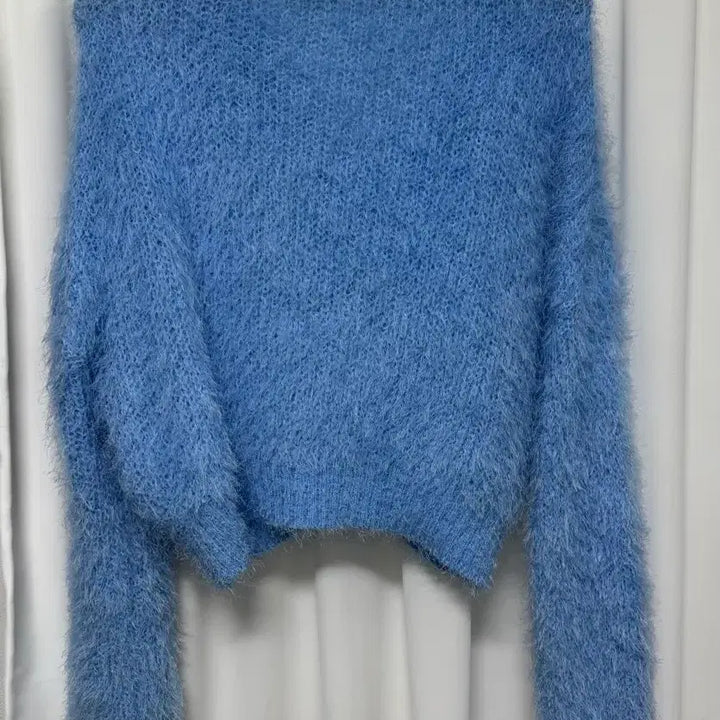 [BUNJANG] Emma Boucle Blue Cardigan / 엠마 부클 블루 가디건