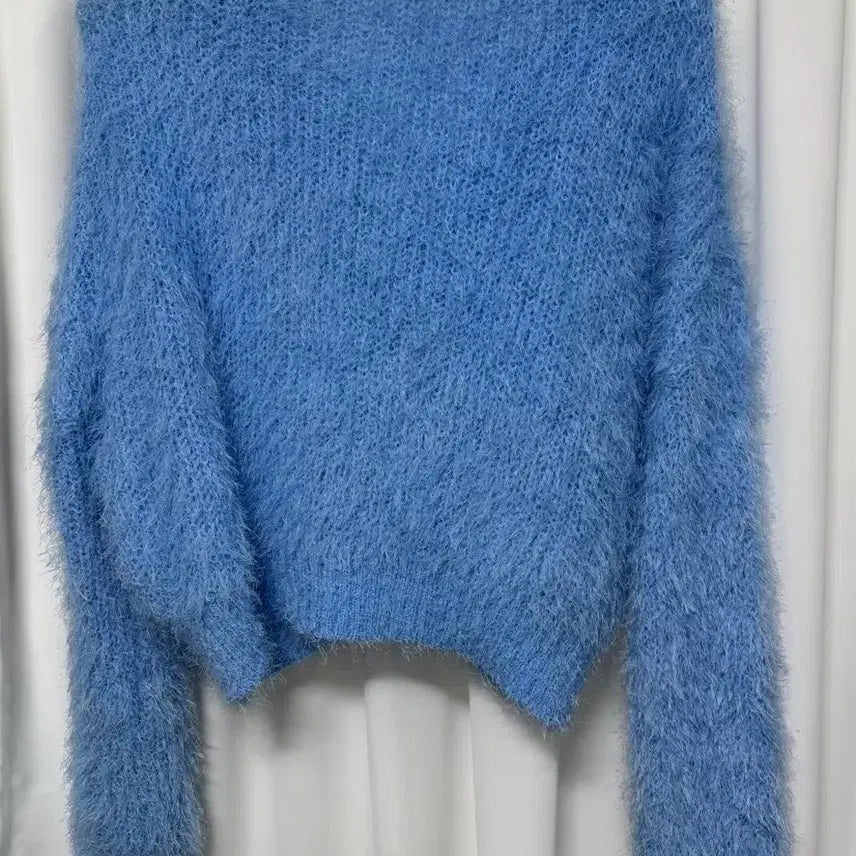 [BUNJANG] Emma Boucle Blue Cardigan / 엠마 부클 블루 가디건