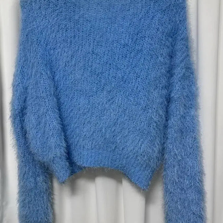 [BUNJANG] Emma Boucle Blue Cardigan / 엠마 부클 블루 가디건