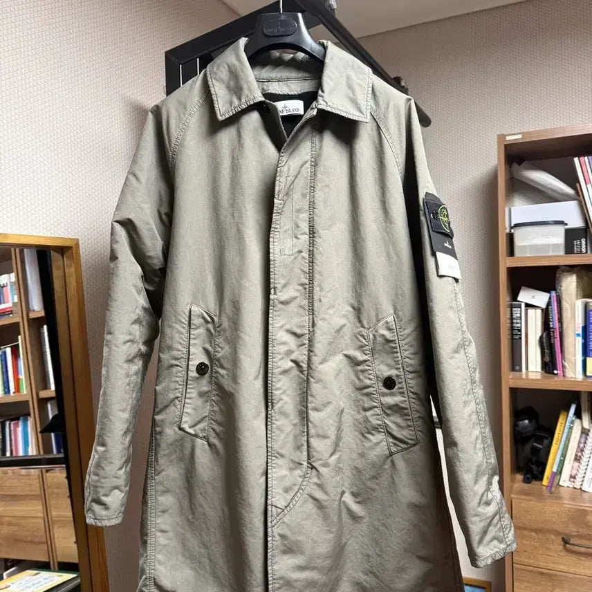 [BUNJANG] Stone Island David TC Kakao Coat (Khaki) - M Size / 스톤아일랜드 24fw david tc 카코트 m사이즈