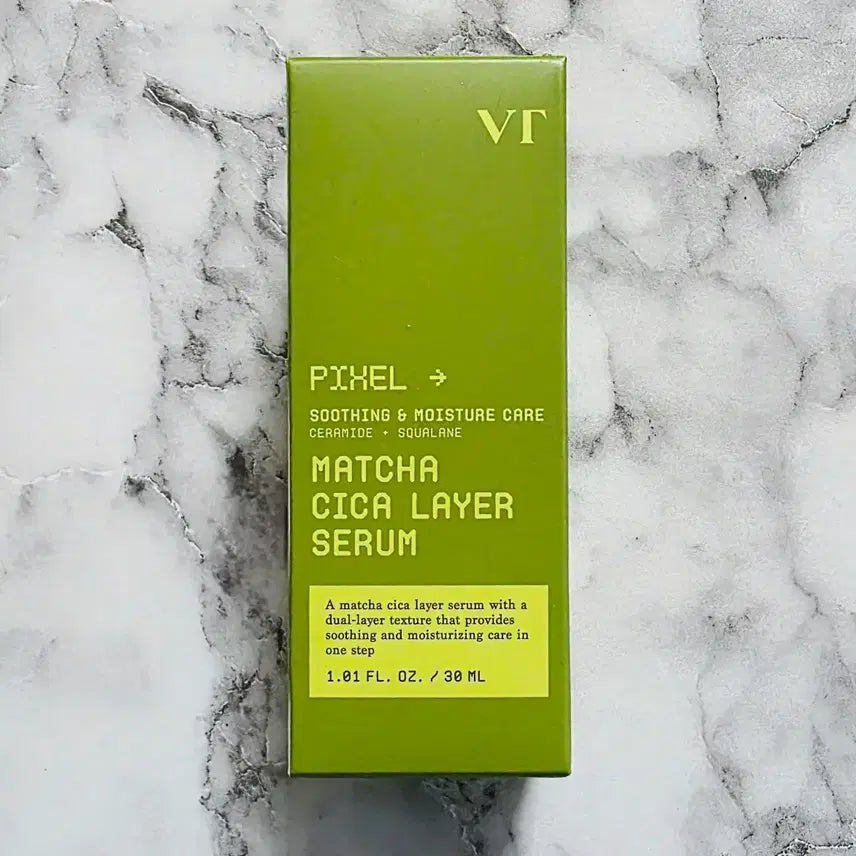 [BUNJANG] VT Cosmetics Matcha Cica Layer Serum / (미개봉 새상품) VT 말차 시카 레이어 세럼 브이티 코스메틱 앰플