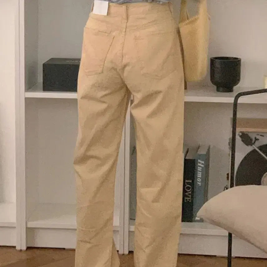 [BUNJANG] French of Candy Pop Pastel Yellow Wide Cotton Pants S / [새상품] 프렌치오브 캔디팝 옐로우 와이드 코튼 팬츠 S