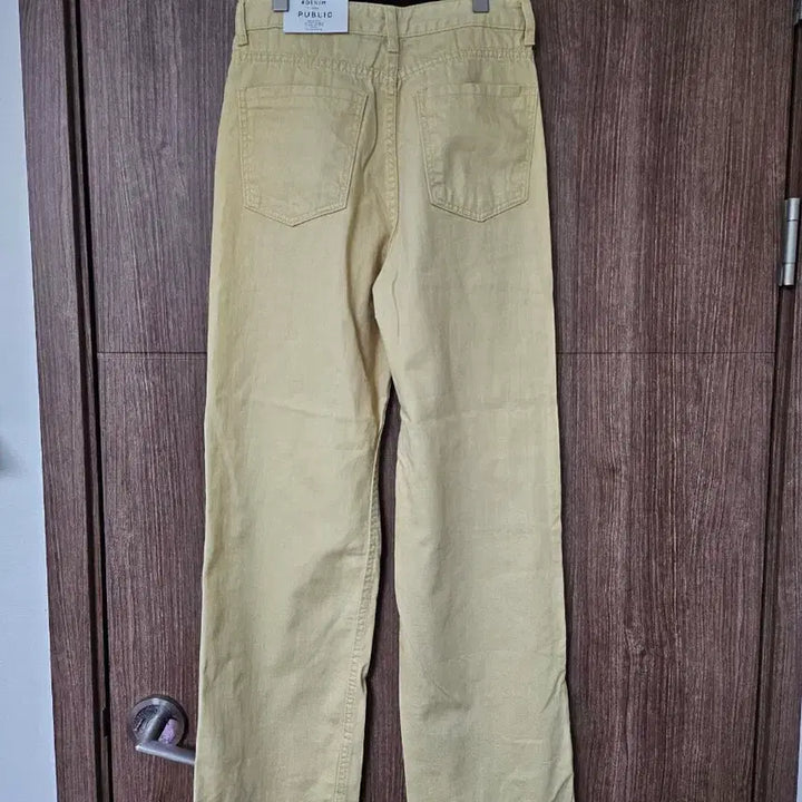 [BUNJANG] French of Candy Pop Pastel Yellow Wide Cotton Pants S / [새상품] 프렌치오브 캔디팝 옐로우 와이드 코튼 팬츠 S
