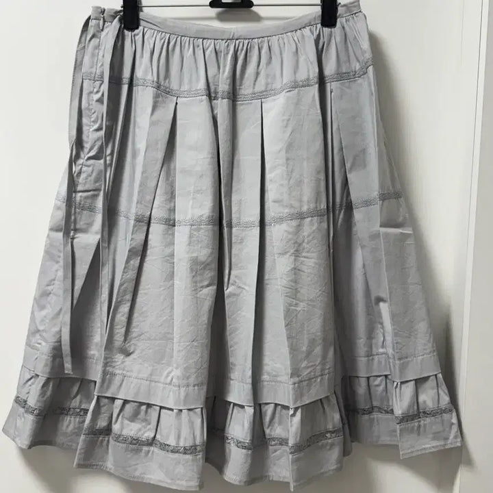[BUNJANG] More Than Yesterday Flare Skirt Gray S / 모어댄예스터데이 코레 플레어 스커트 그레이 S