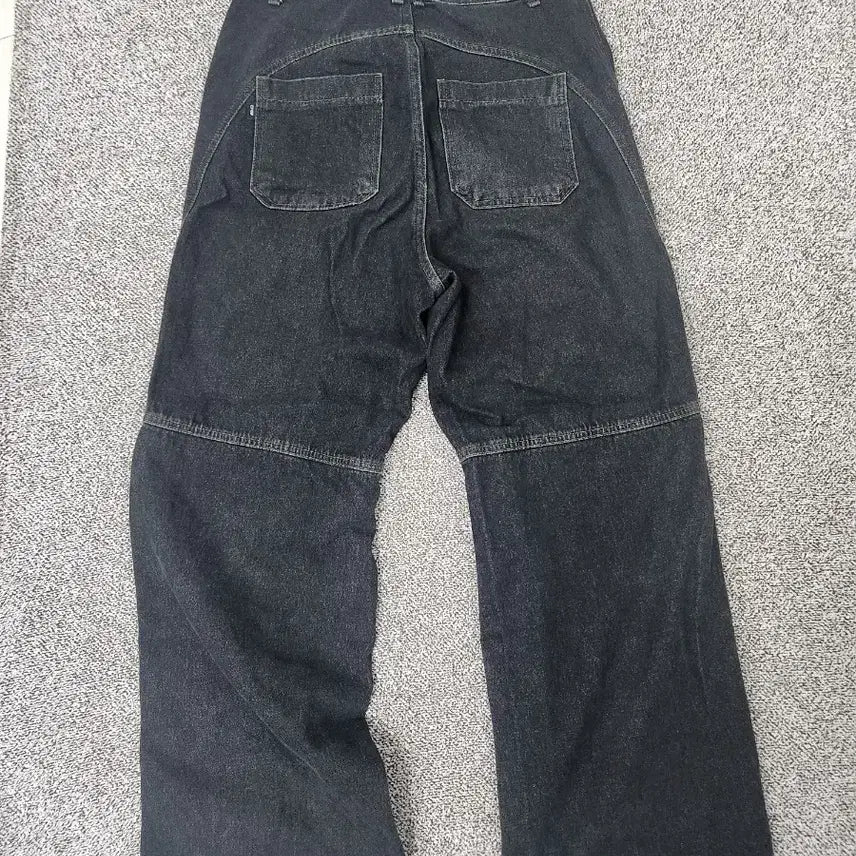[BUNJANG] Coupang Denim Black Wide Fit / 디테일 데님