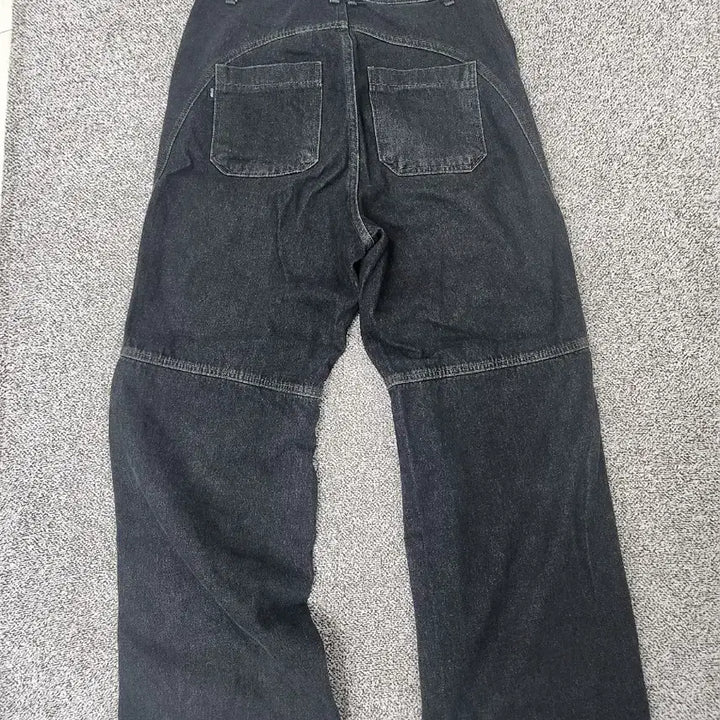 [BUNJANG] Coupang Denim Black Wide Fit / 디테일 데님