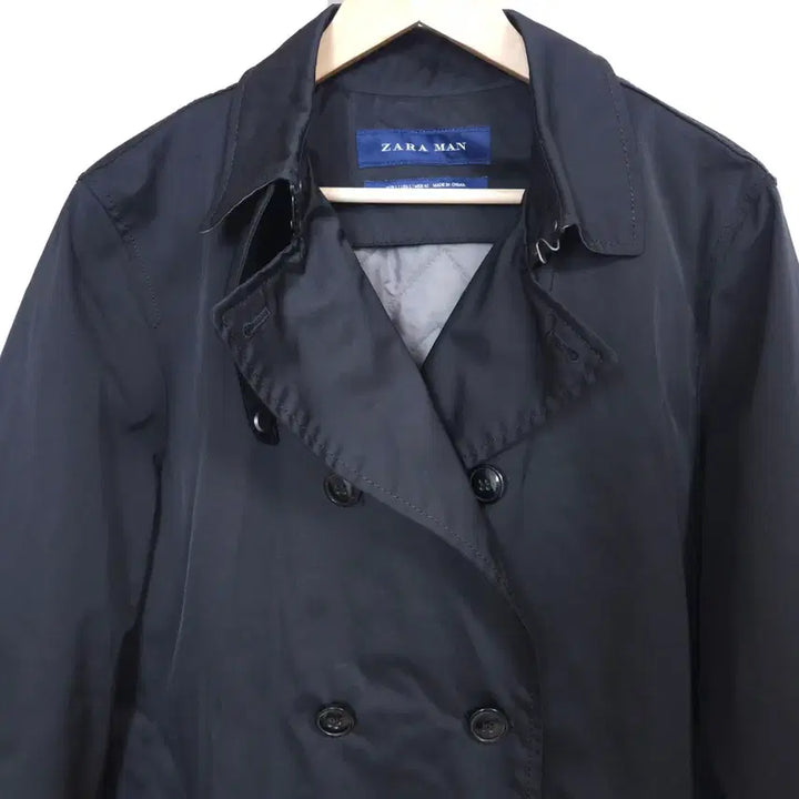 [BUNJANG] ZARA MAN Black Trench Coat / 자라 ZARA MAN 블랙 트렌치코트 100L