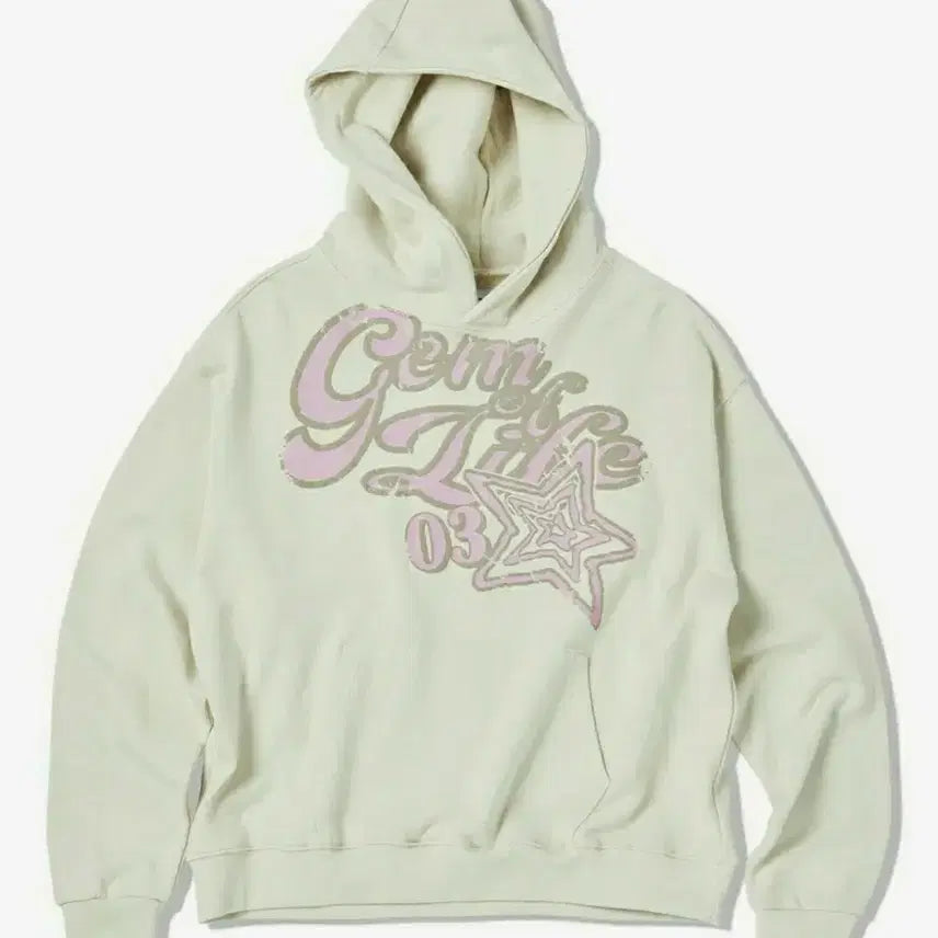 [BUNJANG] Gemlife Travel Hoodie Ivory / 교환)트래블 젬라이프 후드티 아이보리