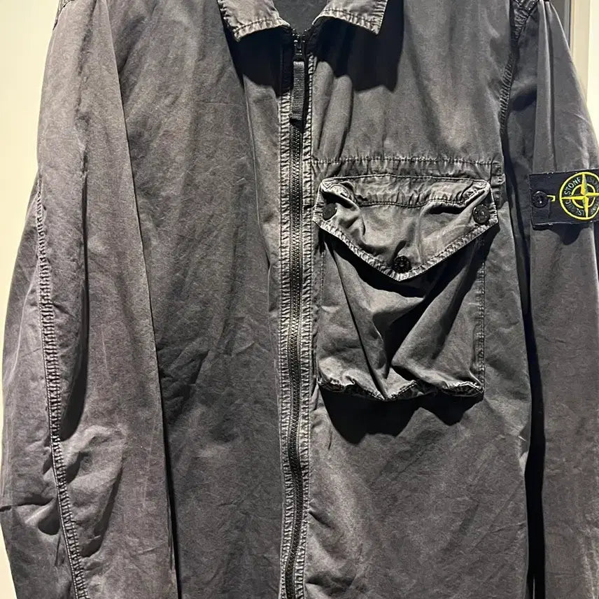[BUNJANG] Stone Island Old Effect Overshirt / 스톤아일랜드 올드이팩트 오버셔츠 l