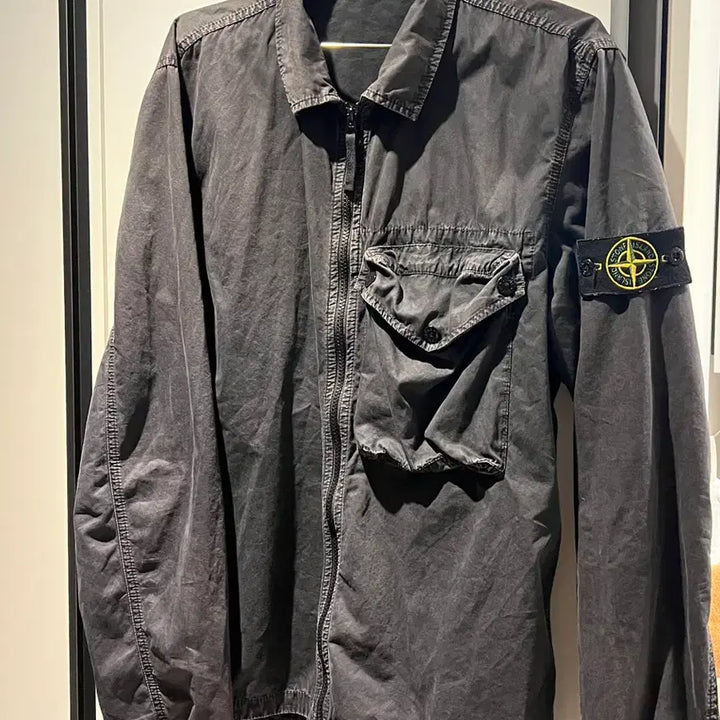 [BUNJANG] Stone Island Old Effect Overshirt / 스톤아일랜드 올드이팩트 오버셔츠 l