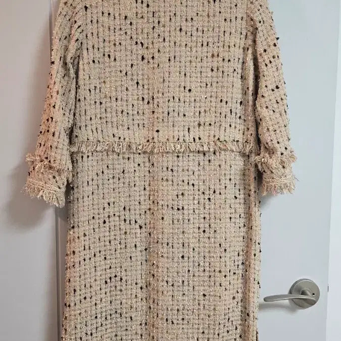 [BUNJANG] OBZEE Tweed Long Coat / OBZEE 오브제 트위드 롱 코트