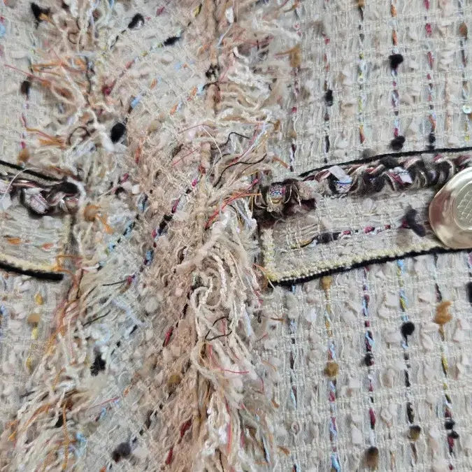 [BUNJANG] OBZEE Tweed Long Coat / OBZEE 오브제 트위드 롱 코트