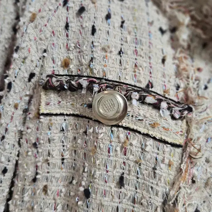 [BUNJANG] OBZEE Tweed Long Coat / OBZEE 오브제 트위드 롱 코트