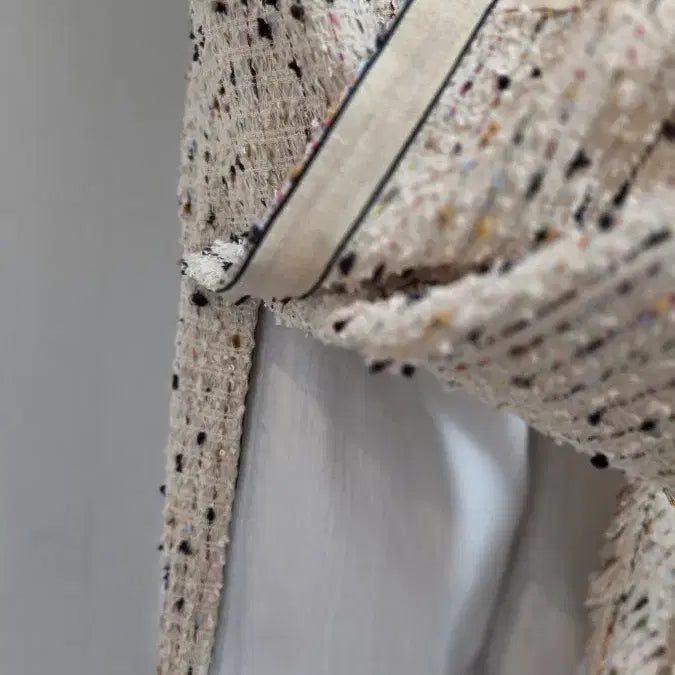 [BUNJANG] OBZEE Tweed Long Coat / OBZEE 오브제 트위드 롱 코트