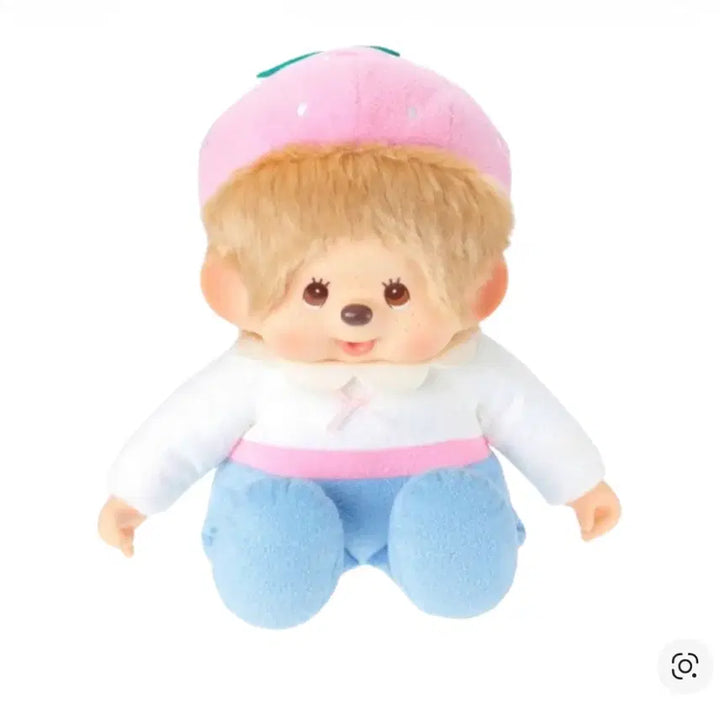 [BUNJANG] Monchhichi Sweet Sugar Soft L Strawberry Boy Doll / 몬치치 스위트 슈가 소프트 L 딸기보이