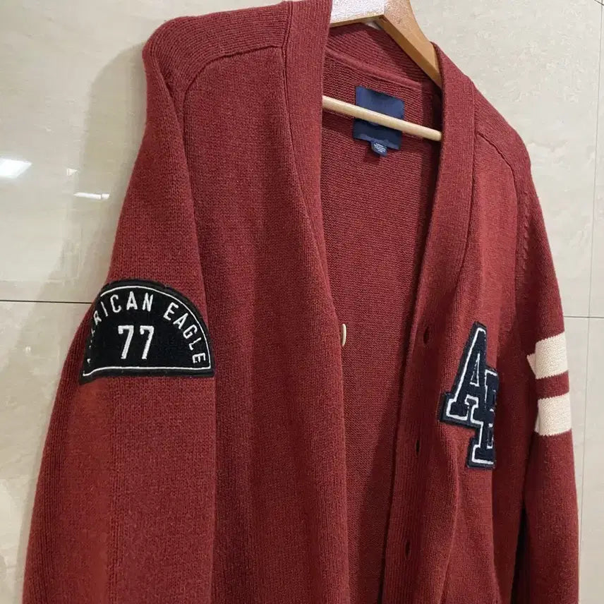 [SOLD OUT] 아메리칸이글 / 버건디 가디건, 남성 가디건 / S(100)