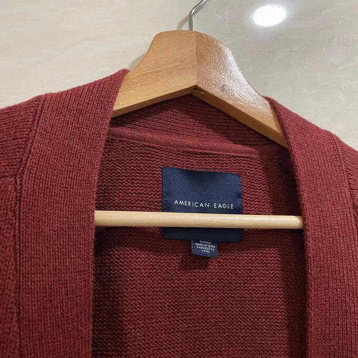 [SOLD OUT] 아메리칸이글 / 버건디 가디건, 남성 가디건 / S(100)