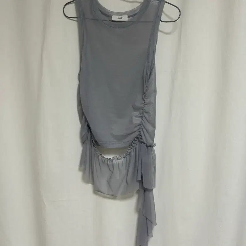 [BUNJANG] LCDC TM Mesh Frill Sleeveless Top / LCDC TM Mesh Frill Sleeveless Top