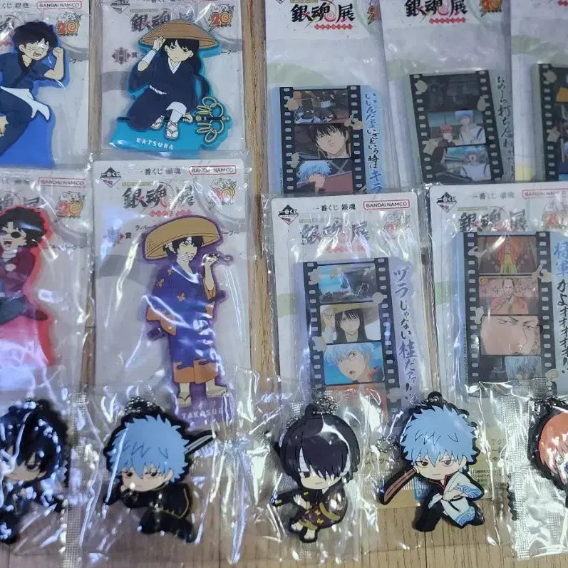 [BUNJANG] Gintama Rubber Straps Bundle Set / [일괄]은혼 러버스트랩 쿠지 f상 h상 긴토키 히지카타 타카스기 카구라