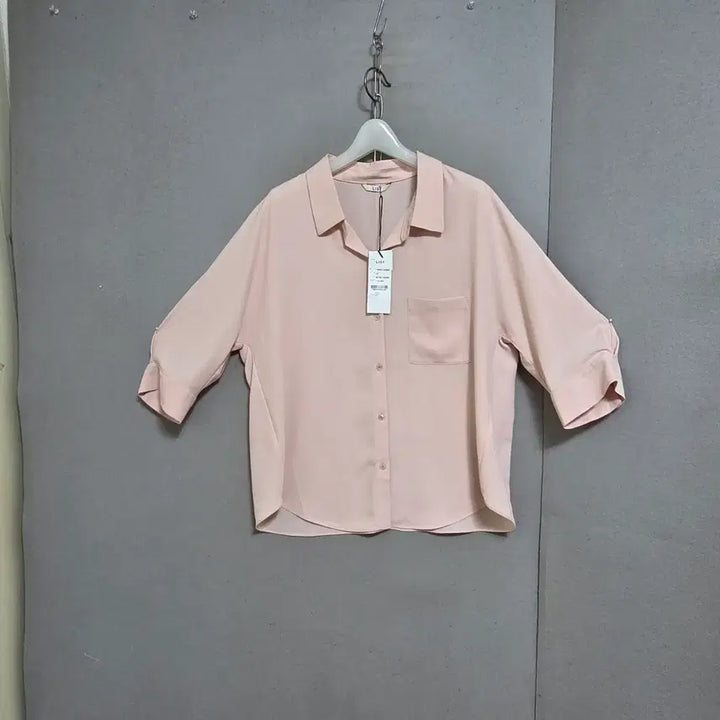 [BUNJANG] List Pink Blouse 66 / 리스트 연핑크 블라우스 66   n3126  미착용제품