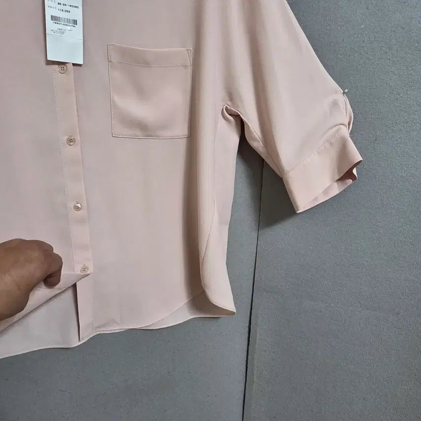 [BUNJANG] List Pink Blouse 66 / 리스트 연핑크 블라우스 66   n3126  미착용제품