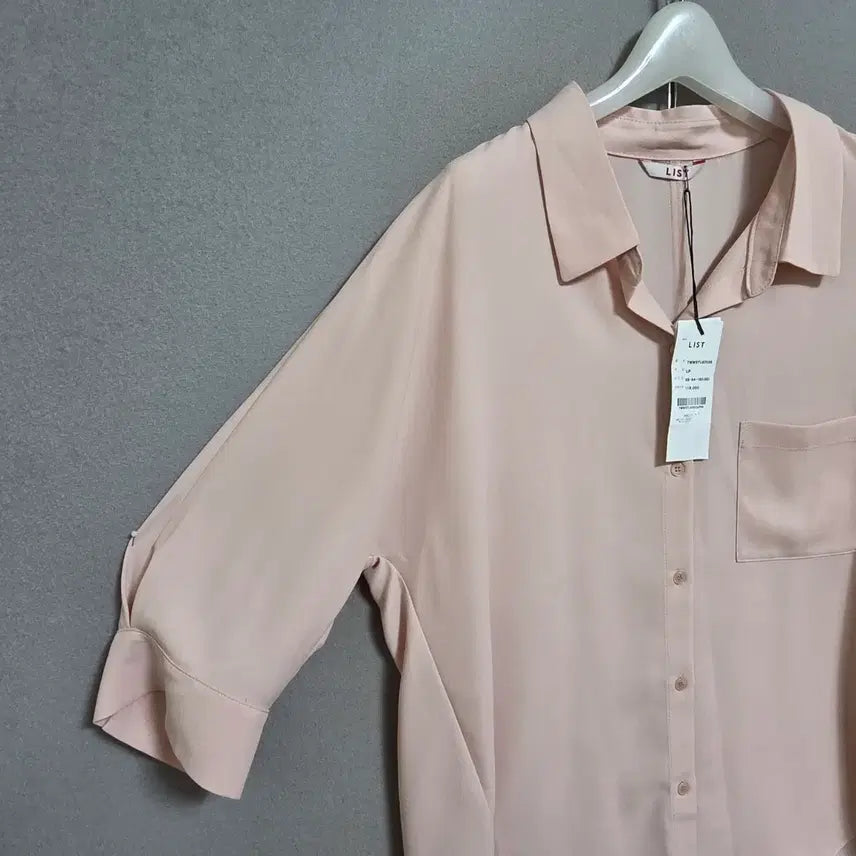 [BUNJANG] List Pink Blouse 66 / 리스트 연핑크 블라우스 66   n3126  미착용제품