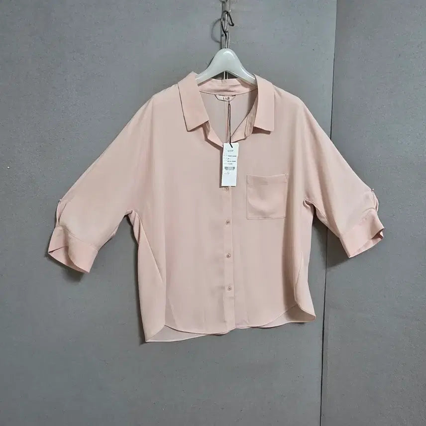 [BUNJANG] List Pink Blouse 66 / 리스트 연핑크 블라우스 66   n3126  미착용제품
