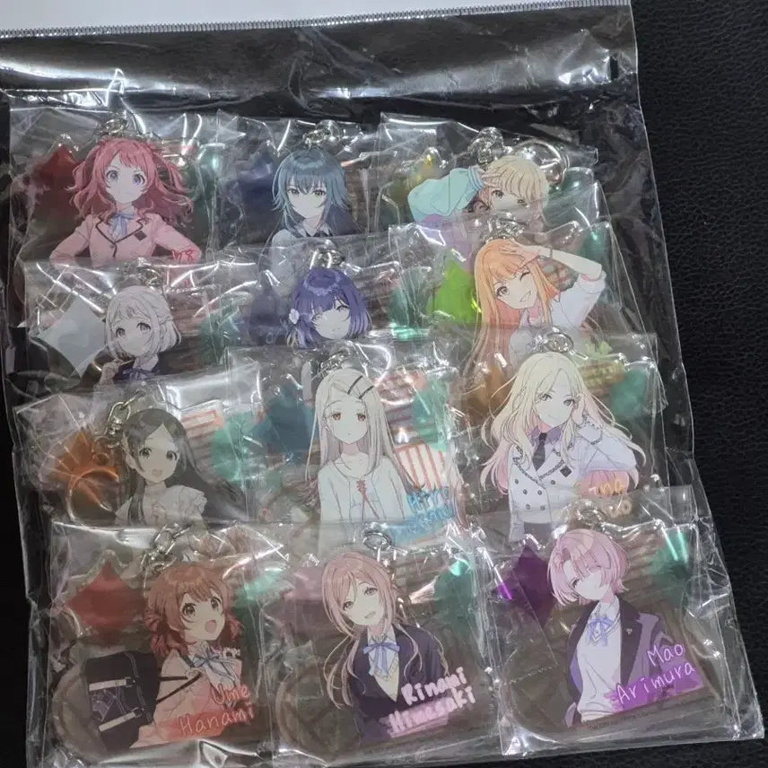[BUNJANG] Gakumasu Acrylic Keychain 12-Piece Set / 학원마스 가쿠마스 아크릴 키홀더/키링 12종 세트 판매