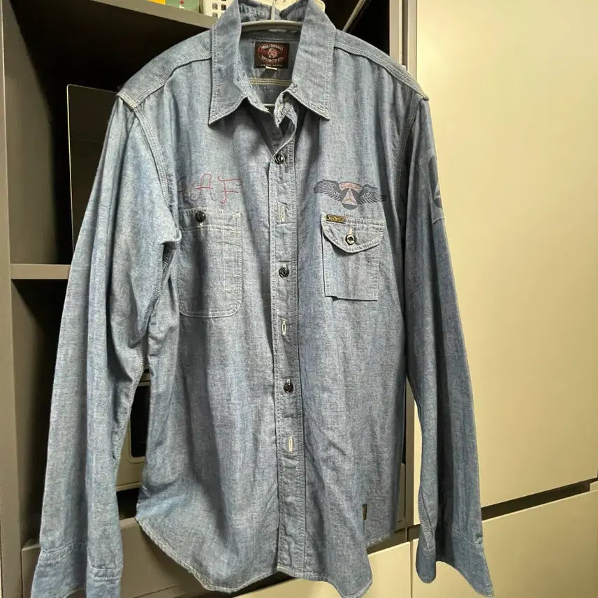 [BUNJANG] Toys McCoy Chambray Shirt L / 토이즈맥코이 샴브레이 셔츠 L