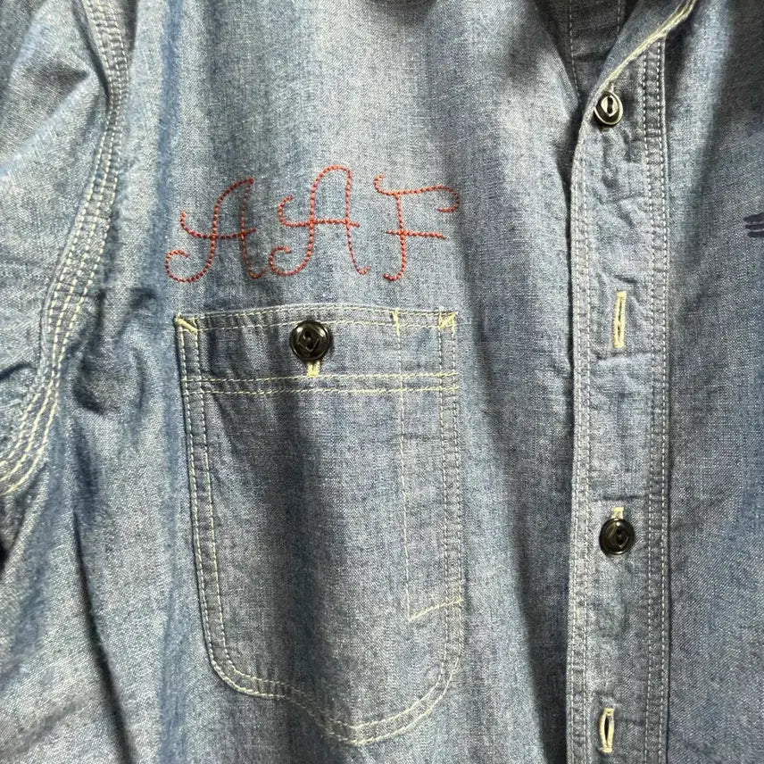 [BUNJANG] Toys McCoy Chambray Shirt L / 토이즈맥코이 샴브레이 셔츠 L