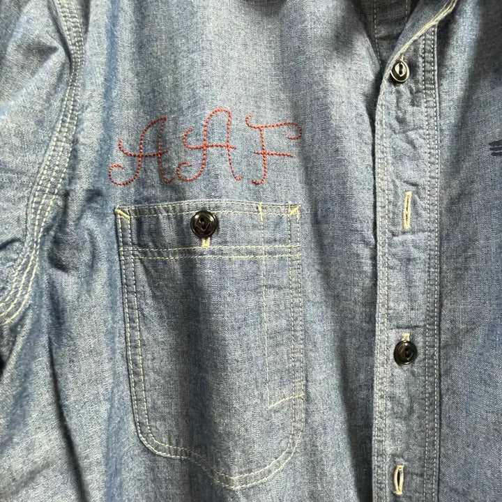[BUNJANG] Toys McCoy Chambray Shirt L / 토이즈맥코이 샴브레이 셔츠 L
