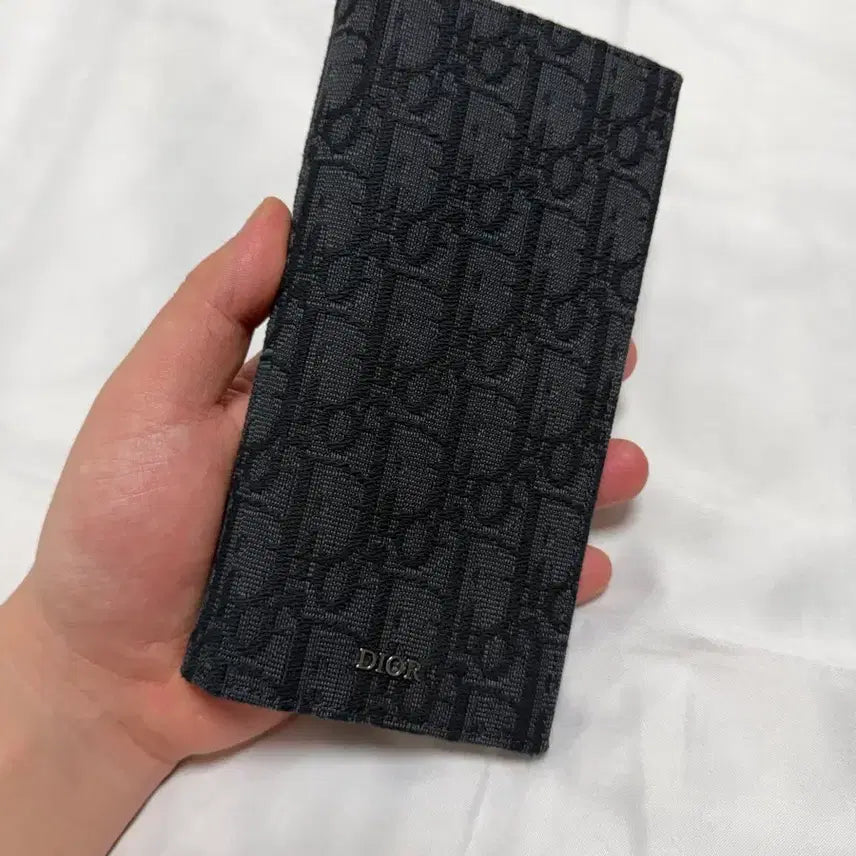 [BUNJANG] Dior Oblique Vertical Black Long Wallet / [S+] 디올 장지갑