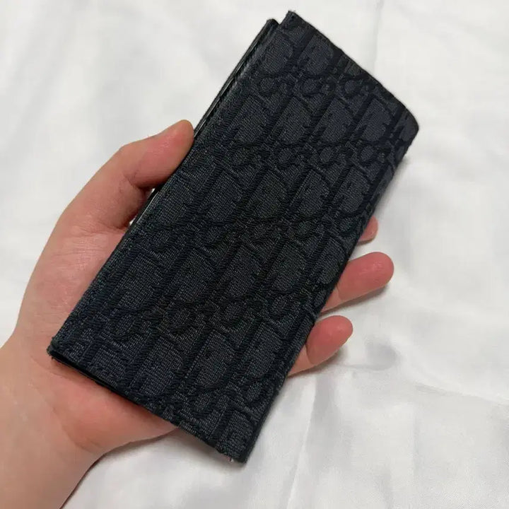 [BUNJANG] Dior Oblique Vertical Black Long Wallet / [S+] 디올 장지갑
