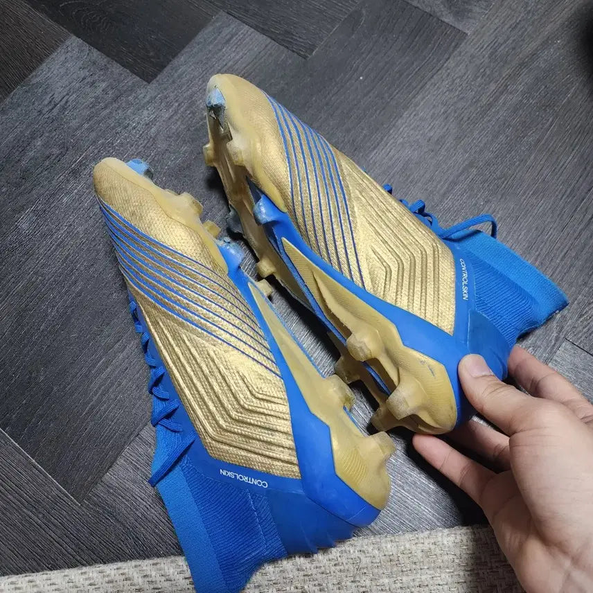 [BUNJANG] Adidas Predator 19.1 FG Gold Soccer Cleats / 아디다스 프레데터 19.1 fg 골드 260 축구화