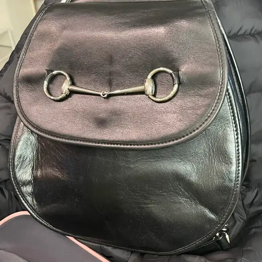 [BUNJANG] Gucci Horsebit Sling Bag Calfskin Silver Hardware / 정품) CUCCI 구찌 홀스빗 슬링백 카프스킨 은장