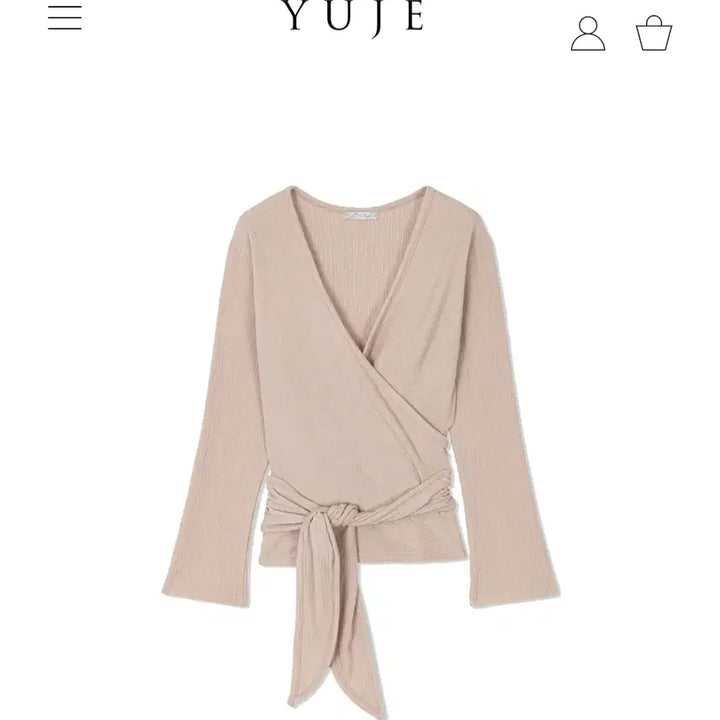 [BUNJANG] Youje Wrap Blouse / 새상품!!!! 유제 랩스타일 블라우스