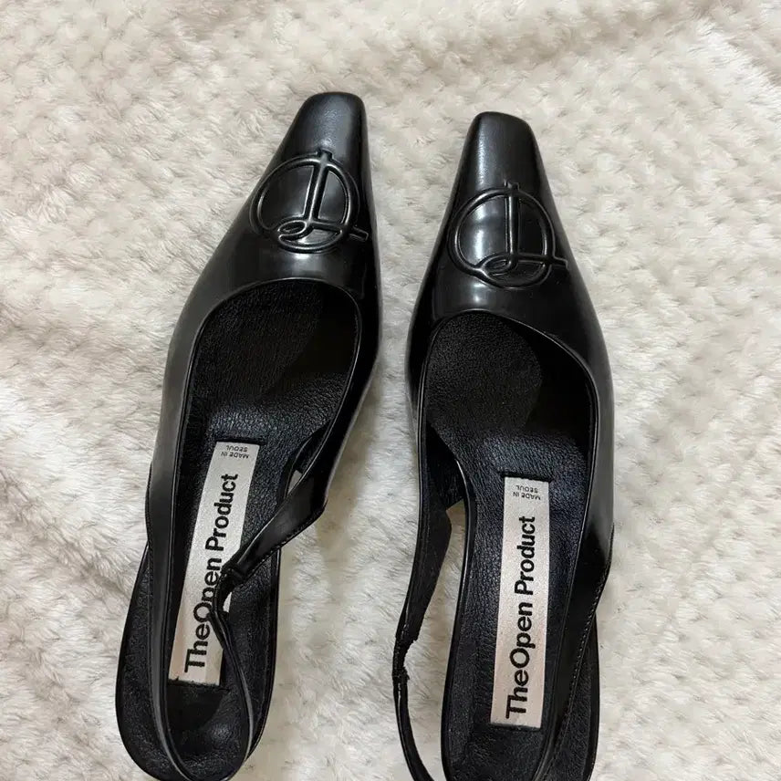 [BUNJANG] TheOpen Product Symbol Logo Heel Black 230mm Heels / TheOpen Product 심볼로고 힐 블랙 230(open yy)